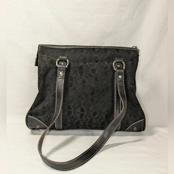 Etienne Aigner black signature canvas shoulder bag - Picture 3 of 9